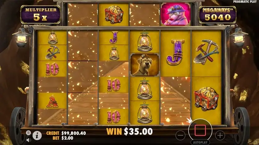 Old Gold Miner Megaways slot screenshot 7