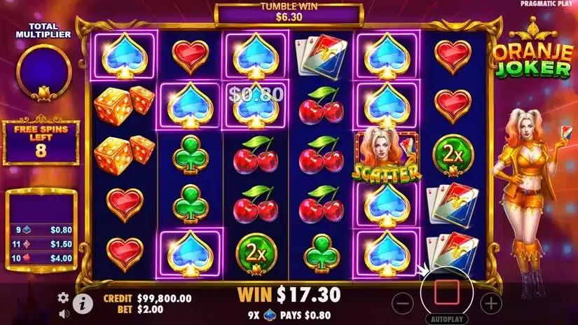 Oranje Joker slot screenshot 