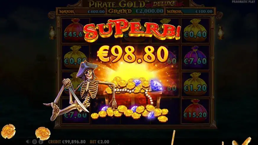 Pirate Gold Deluxe slot screenshot 