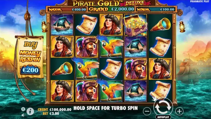 Pirate Gold Deluxe slot screenshot 