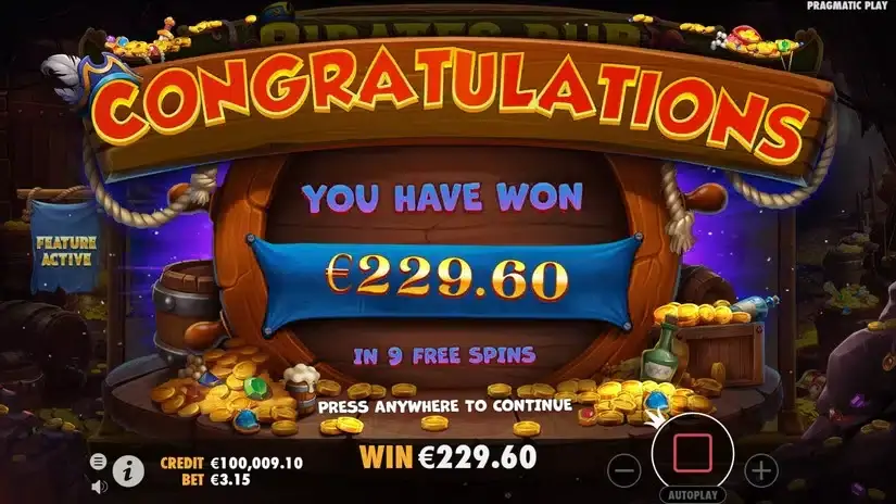 Pirates Pub slot screenshot 