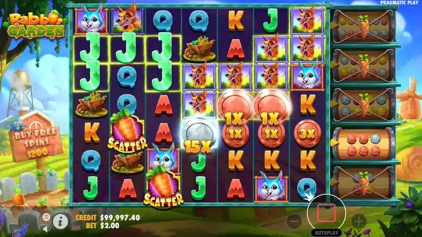 Rabbit Garden slot screenshot 3