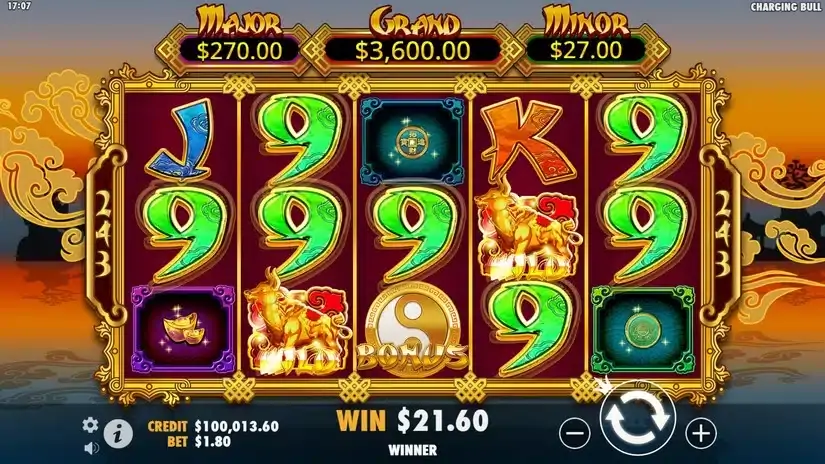 Raging Bull slot screenshot 3