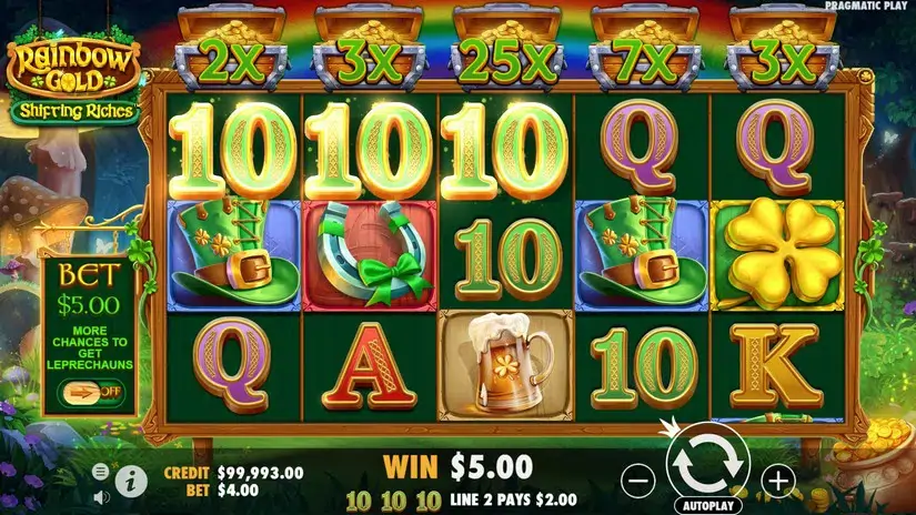 Rainbow Gold slot screenshot 2