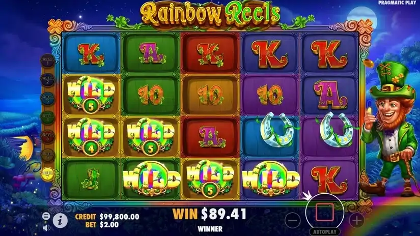 Rainbow Reels slot screenshot 7