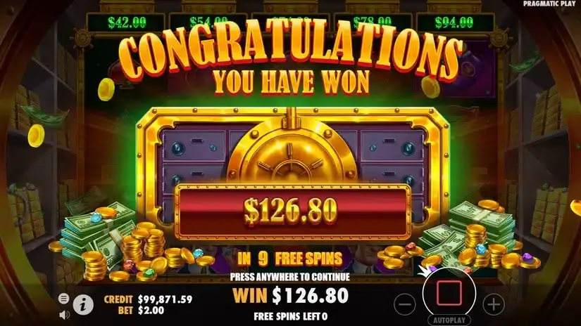 Reel Banks slot screenshot 