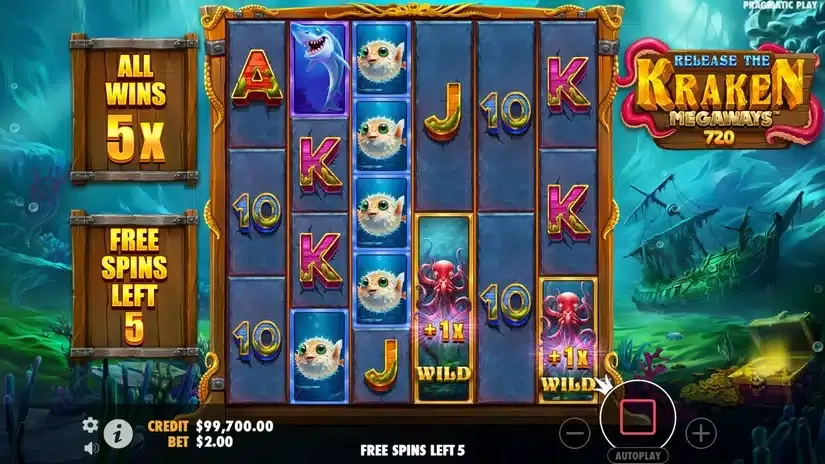 Release the Kraken Megaways slot screenshot 4