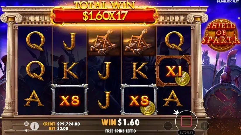 Shield of Sparta slot screenshot 7