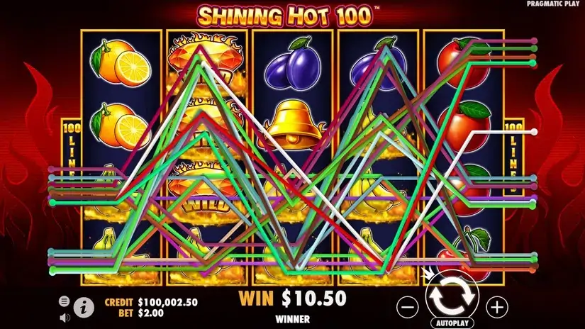 Shining Hot 100 slot screenshot 2
