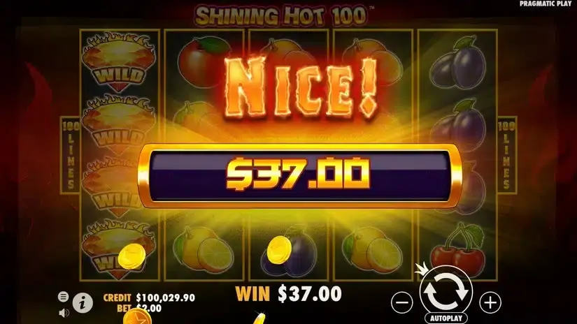 Shining Hot 100 slot screenshot 5