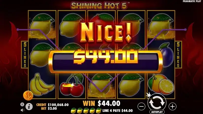 Shining Hot 5 slot screenshot 4