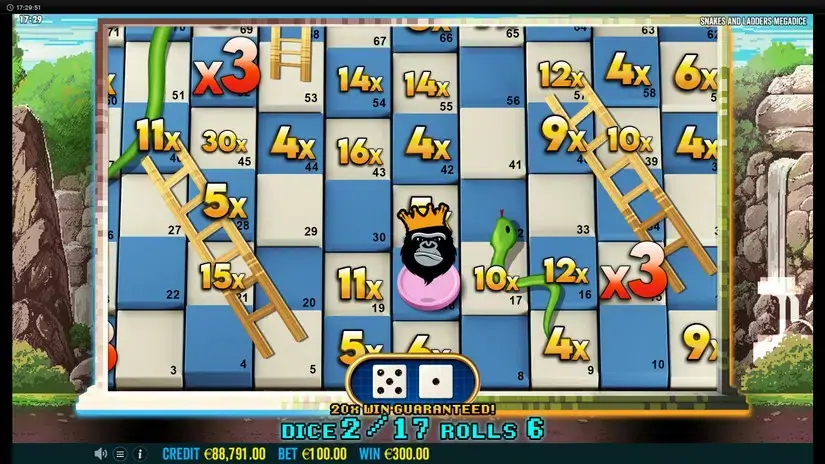 Snakes and Ladders Megadice slot screenshot 7