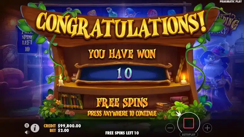 Spellbinding Mystery slot screenshot 4