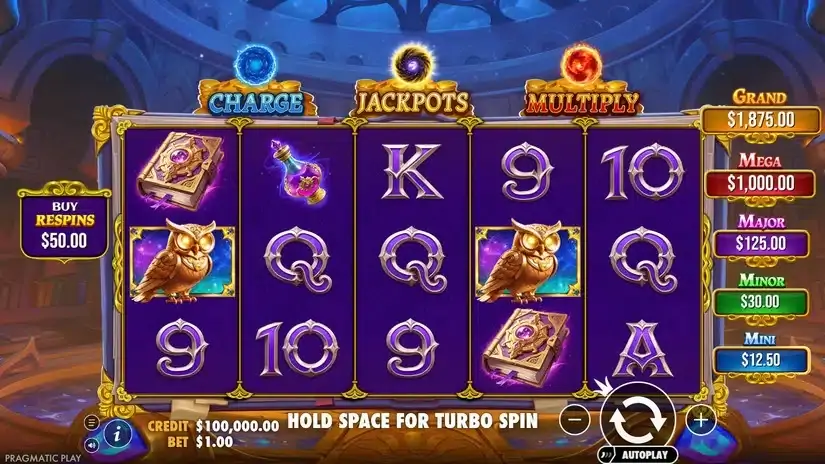 Spellmaster slot screenshot 