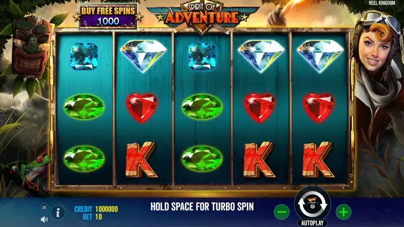 Spirit of Adventure slot screenshot 