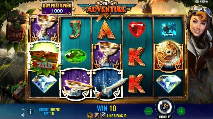 Spirit of Adventure slot screenshot 2