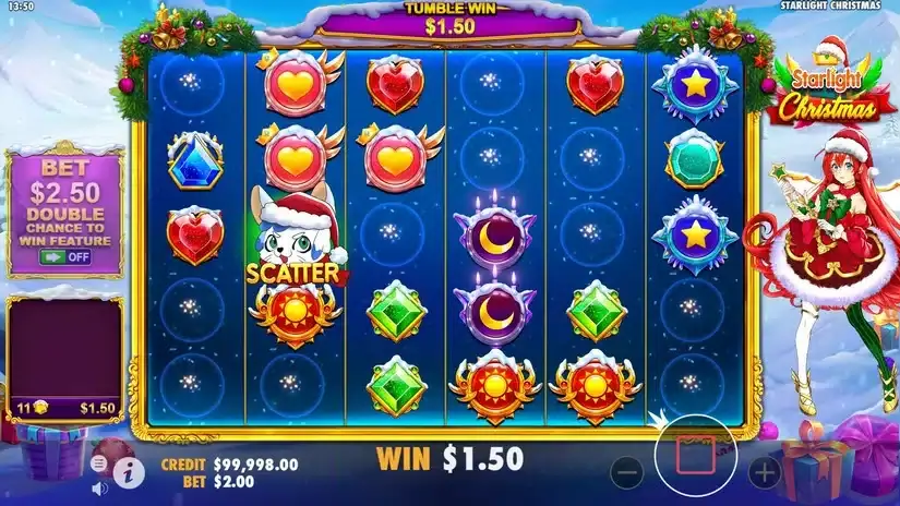 Starlight Christmas slot screenshot 2