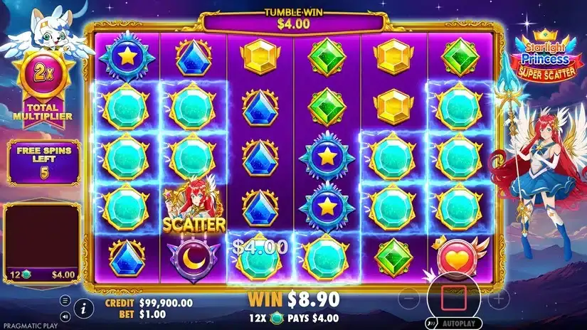 Starlight Princess Super Scatter slot screenshot