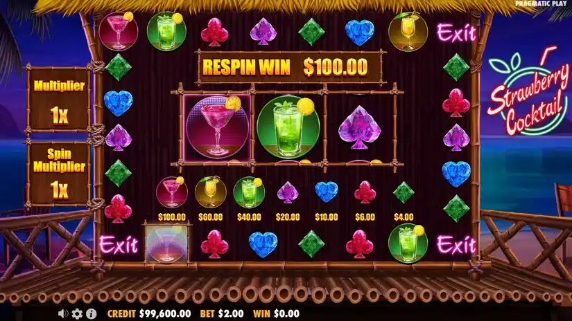 Strawberry Cocktail slot screenshot