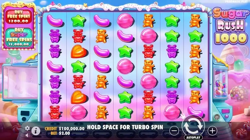 Sugar Rush 1000 slot screenshot 