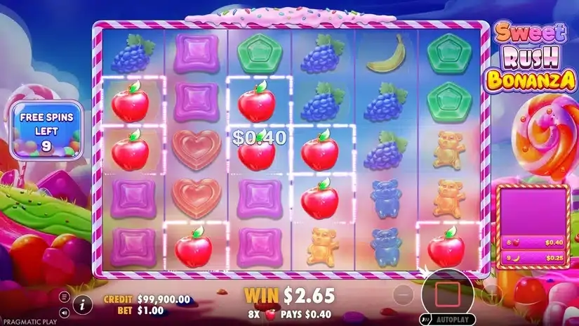 Sweet Rush Bonanza slot screenshot 4