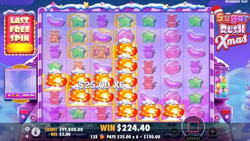 Sugar Rush Xmas slot screenshot 5