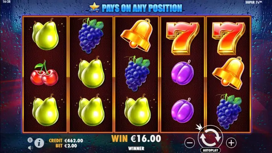Super 7s slot screenshot 2
