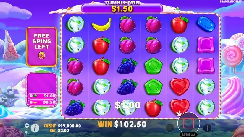 Sweet Bonanza 1000 slot screenshot 