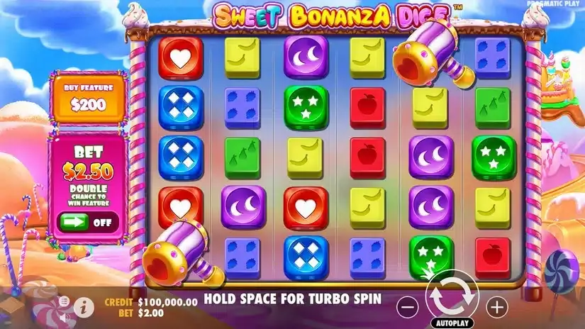 Sweet Bonanza Dice slot screenshot 1