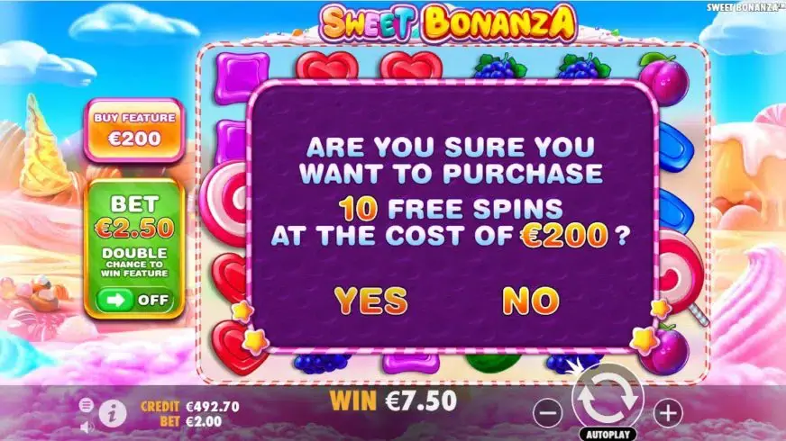 Sweet Bonanza slot screenshot 2