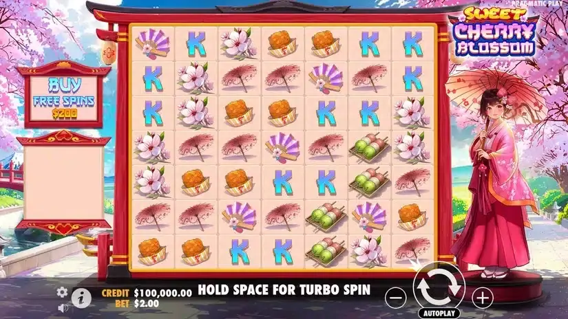 Sweet Cherry Blossom slot screenshot 