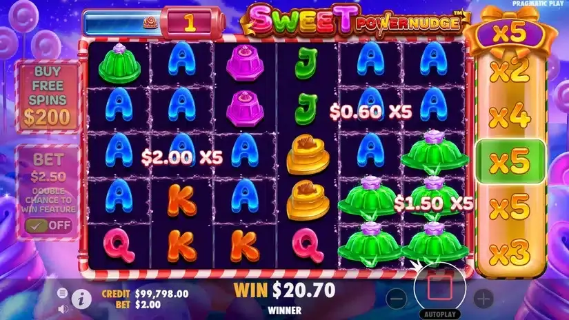 Sweet Powernudge slot screenshot 5