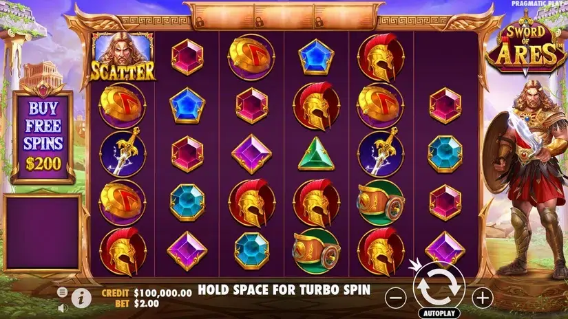 Sword of Ares slot screenshot 
