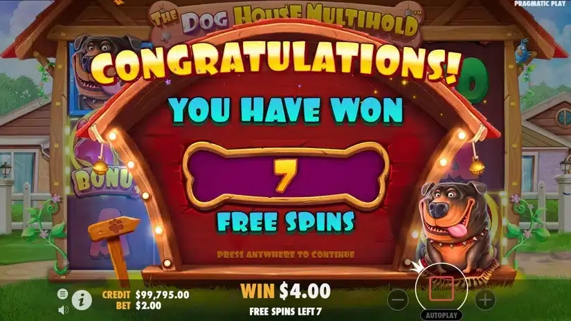 The Dog House Multihold slot screenshot 3