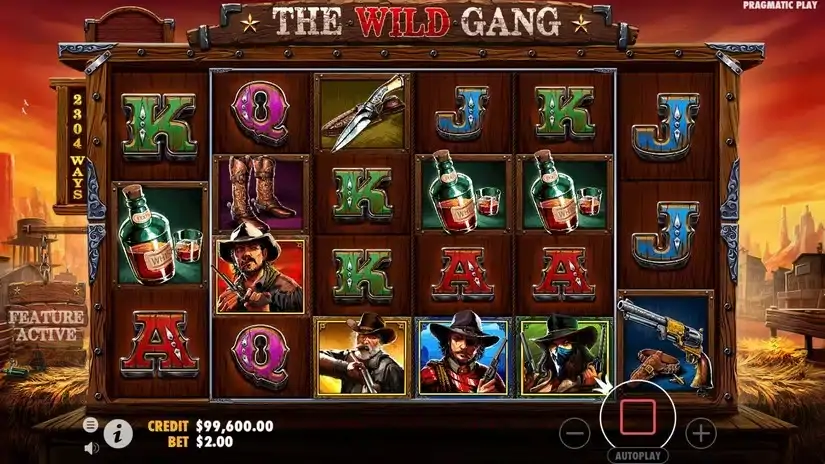 The Wild Gang slot screenshot 2