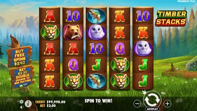 Timber Stacks slot screenshot 2