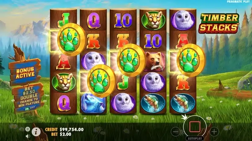 Timber Stacks slot screenshot 3
