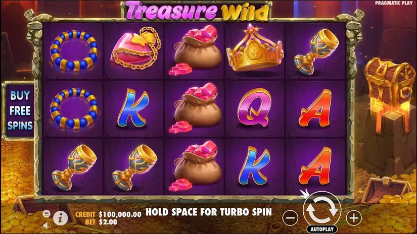 Treasure Wild slot screenshot 