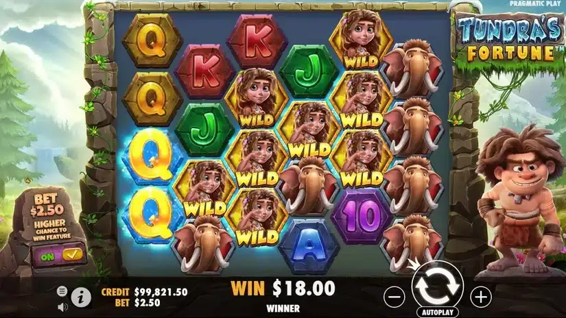 Tundra’s Fortune slot screenshot 