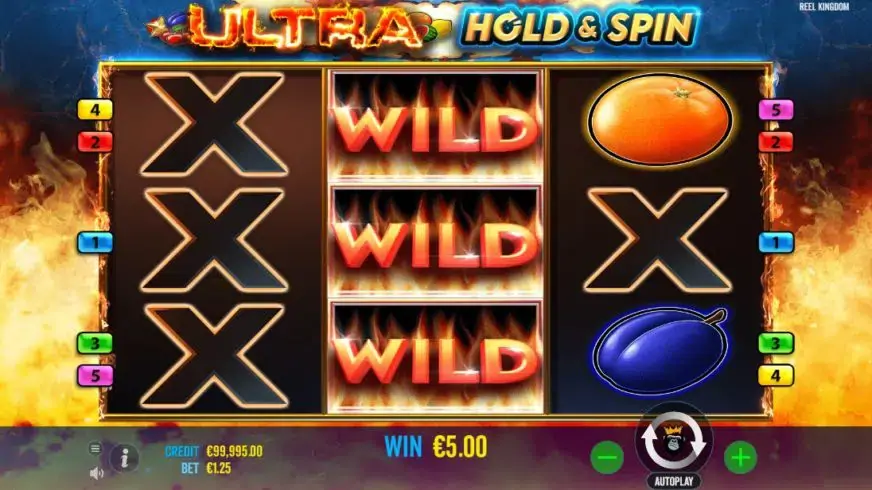 Ultra Hold and Spin slot screenshot 2