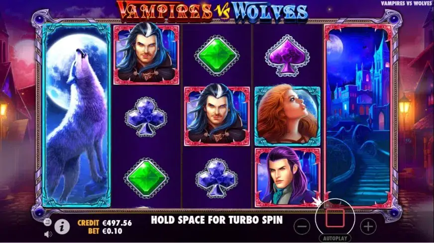 Vampires vs Wolves slot screenshot 2