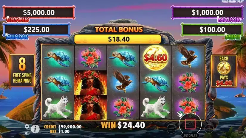Volcano Goddess slot screenshot 4