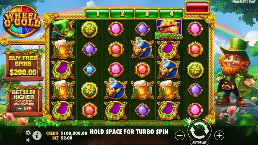 Wheel O’Gold slot screenshot 