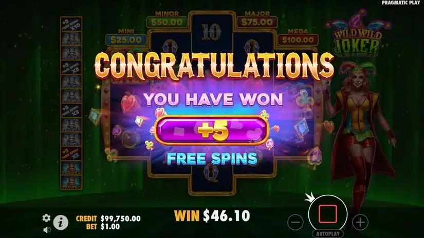Wild Wild Joker slot screenshot 