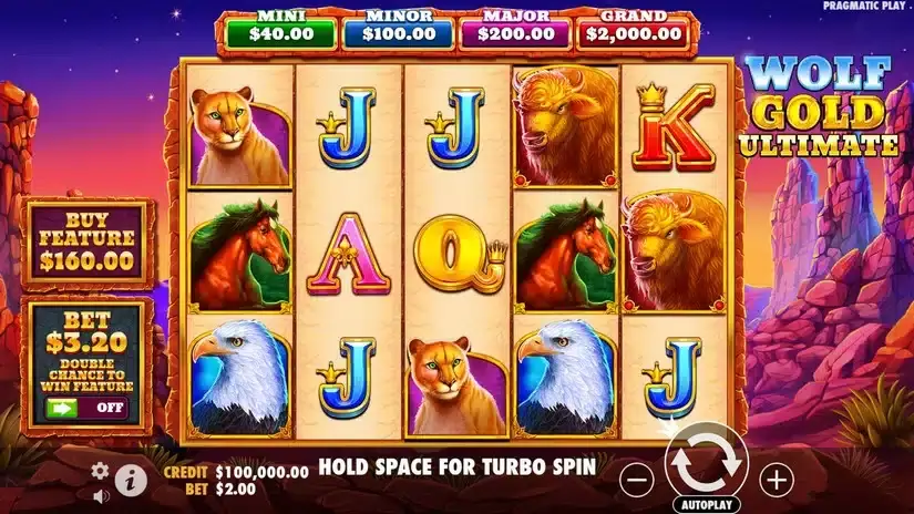 Wolf Gold Ultimate slot screenshot 