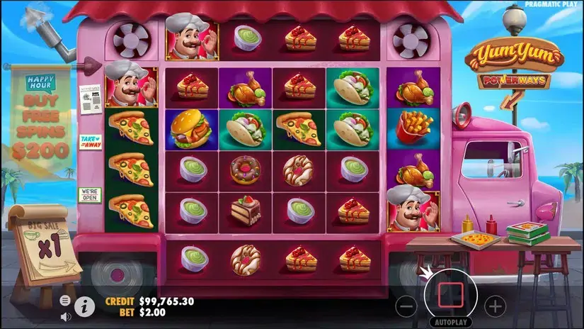 Yum Yum Powerways slot screenshot 3