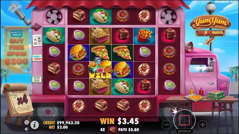 Yum Yum Powerways slot screenshot 2