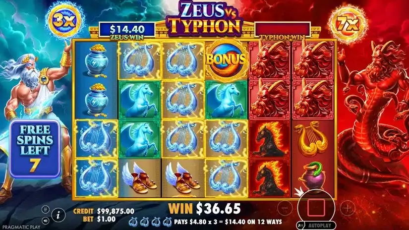 Zeus vs Typhon slot screenshot 6