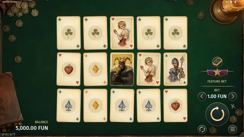 Deck of Scurra slot screenshot 