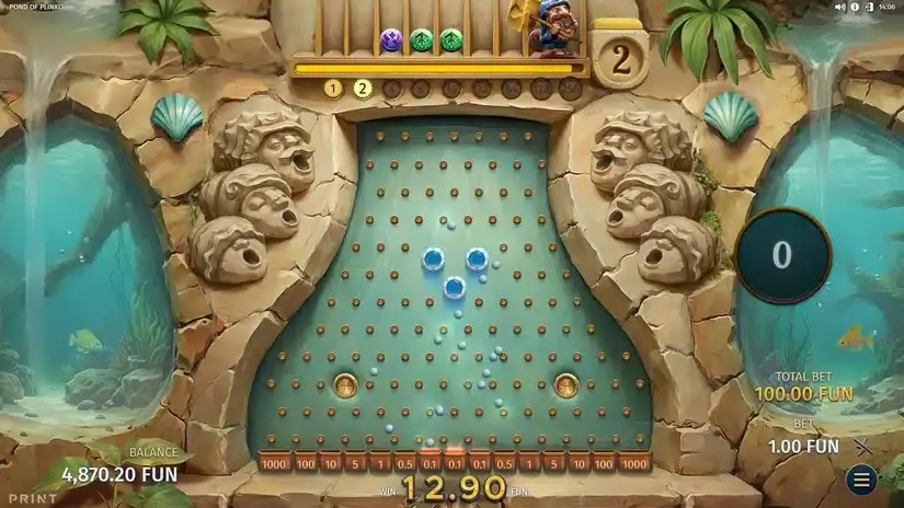 Pond of Plinko slot screenshot 